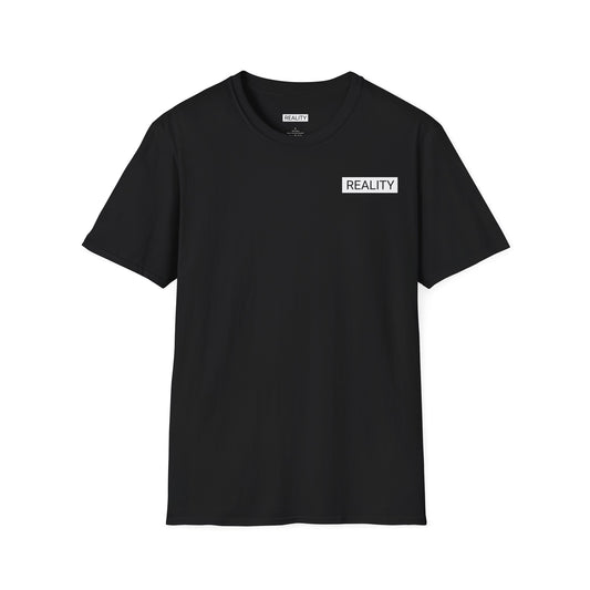 black and white Softstyle T-Shirt