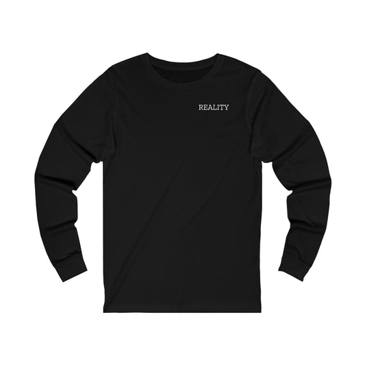 black and white long sleeve T-shirt